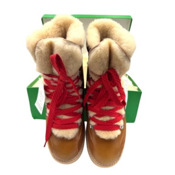 NWT J.Crew Leather & Nubuck Pieced Nordic Boot Glazed Pecan Womens 9 - Picture 7 of 14